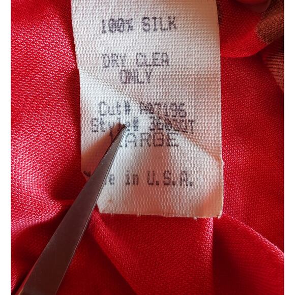 Sky 100% Silk Women's Tank Gladiator Faux Leather Bust Orange Brown Boho Sz LG - Picture 5 of 6